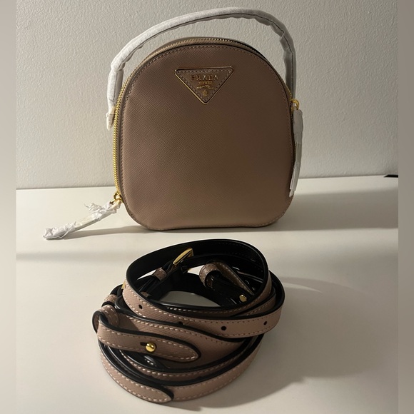 Prada Saffiano Lux Mini Odette Backpack Bookbag Purse - Picture 5 of 11